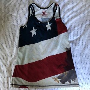 American Flag Sports Tank